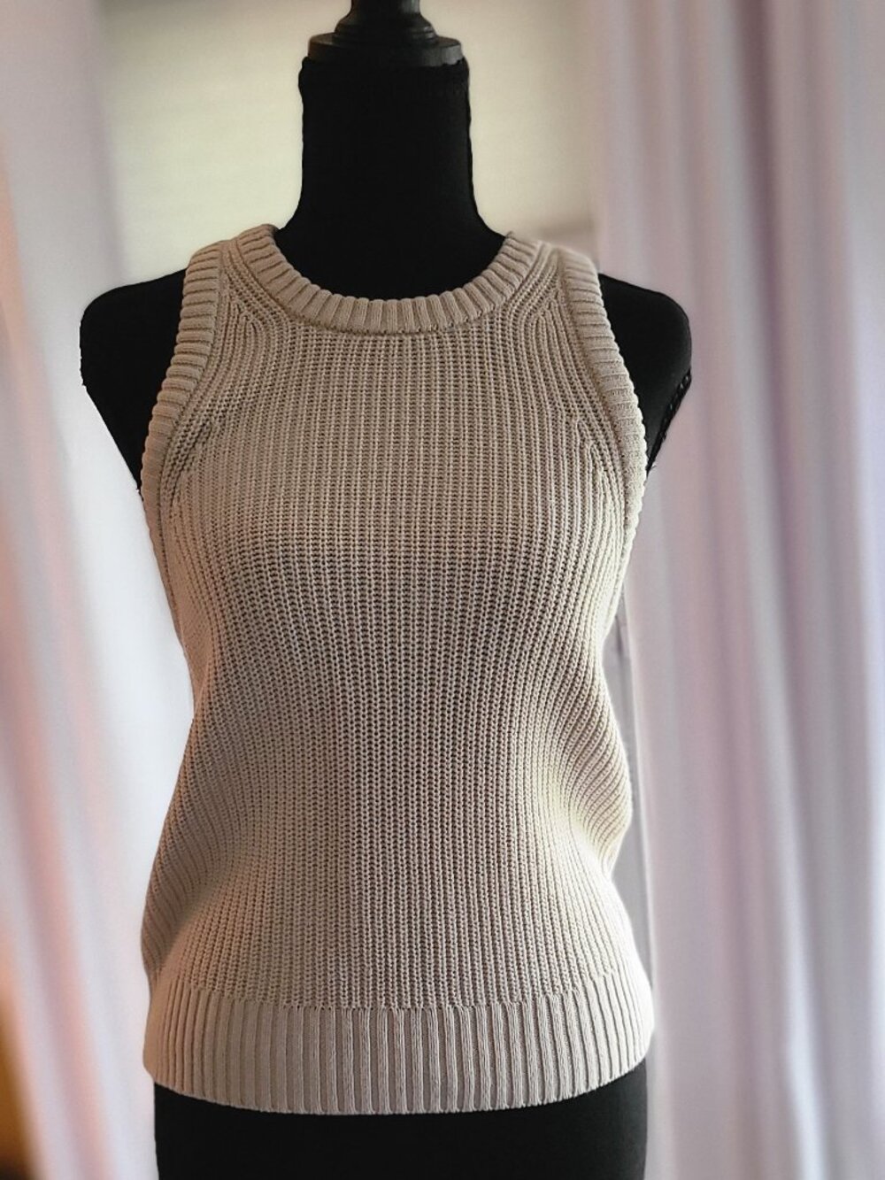 J.Crew Cashmere-Blend Cross-Back Knit Tank